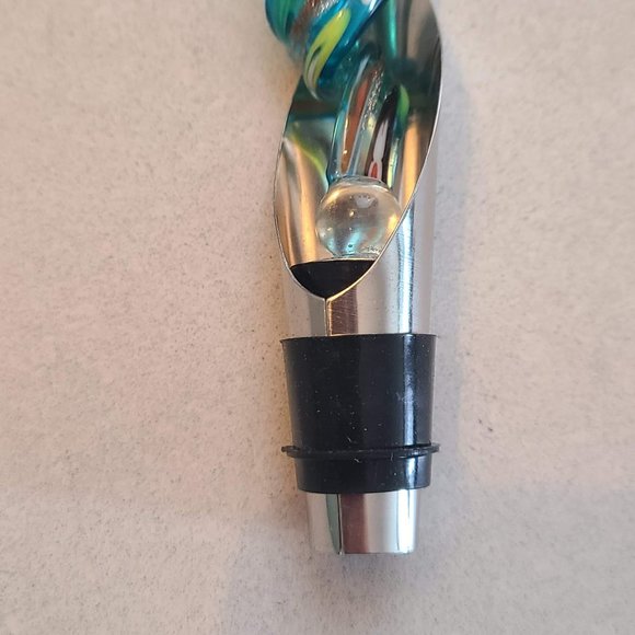 NWT Blown Glass Wine Stopper - Picture 4 of 6